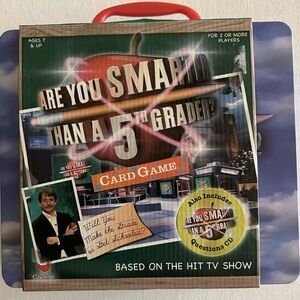 Are You Smarter Than a 5th Grader Card Game with CD & Storage Tin